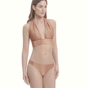 NWT Bikini Set Tan/Nude Cross-Back